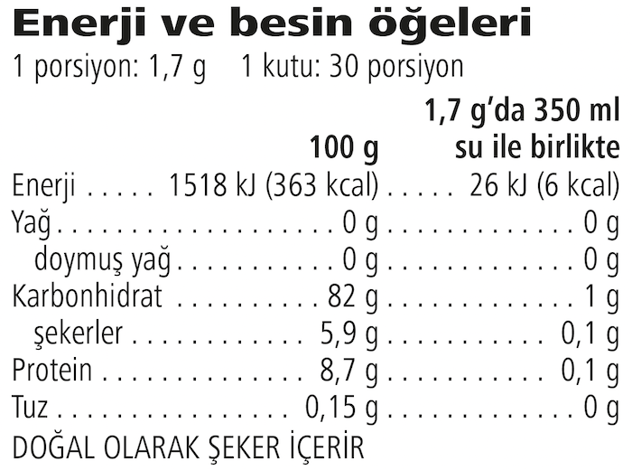 Çay ve Bitki Ekstreli Aromalı İçecek Tozu - Şeftali